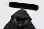 Last inn bildet i gallerivisningen, Women's Ritzy Down Parka Jacket in Black (Black Fox Hood Trim) FEVANI