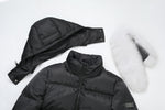 Load image into Gallery viewer, Men's Arctic Emperor Winter Coat in Black - (Blue Fox Trim) FEVANI