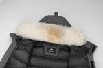 Cargar imagen en el visor de la galería, Men's Majestic Down Parka Jacket in Grey (Light Fox Hood Trim) FEVANI