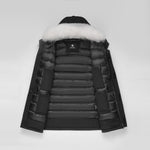 Load image into Gallery viewer, Men's Arctic Grade Down Parka Jacket in Black (White Fox Hood Trim) FEVANI