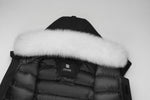 Load image into Gallery viewer, Men's Arctic Grade Down Parka Jacket in Black (White Fox Hood Trim) FEVANI