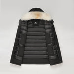 Load image into Gallery viewer, Men's Arctic Grade Down Parka Jacket in Black (Light Fox Hood Trim) FEVANI