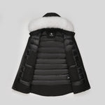 이미지를 갤러리 뷰어에 로드 , Men's Glacier Down Parka Jacket in Black (White Fox Hood Trim) FEVANI
