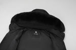 Load image into Gallery viewer, Men's Arctic Emperor Winter Coat in Black - (Black Fox Trim) FEVANI