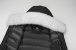 Last inn bildet i gallerivisningen, Women's Ritzy Down Parka Jacket in Black (White Fox Hood Trim) FEVANI