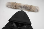 Last inn bildet i gallerivisningen, Women's Ritzy Down Parka Jacket in Black (Light Fox Hood Trim) FEVANI