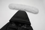 Load image into Gallery viewer, Men's Grandeur Down Parka Jacket in Black (White Fox Hood Trim) FEVANI