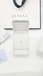 Load image into Gallery viewer, Crystal Heart Necklace Pendant: Luminous Diamonds in 925 Sterling Silver FEVANI
