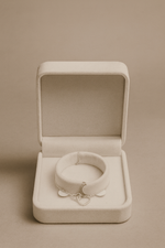 Load image into Gallery viewer, Double Heart Bracelet Pendant: Luminous Diamonds in 925 Sterling Silver
