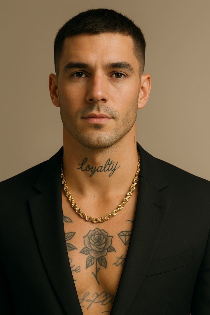 Fevani Lumière Cordell Chain in 8mm 18k Gold