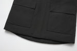Indlæs billede til gallerivisning Men's Glacier Down Parka Jacket in Black (White Fox Hood Trim) FEVANI