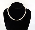 Last inn bildet i gallerivisningen, Women&#39;s Opaline White Pearl Beads Necklace - 925 Sterling silver link with 18K gold-layered finish FEVANI
