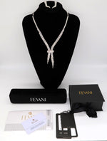 Cargar imagen en el visor de la galería, Women&#39;s Wedding Jewelry Set: Regal Radiance Necklace with Earrings Set FEVANI
