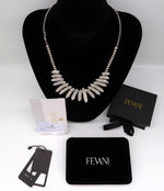 Carica l&#39;immagine nel visualizzatore di Gallery, Women&#39;s Luxe Legacy Tear Drop Crystal Necklace - Bridal Necklace FEVANI
