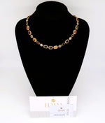 Cargar imagen en el visor de la galería, Multi Colour cut Gemstone Necklace: Prestigious Peridot Necklace FEVANI
