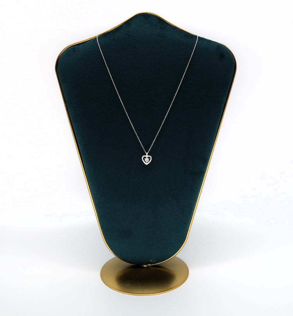 Women's Diamond Heart Radiance Necklace FEVANI