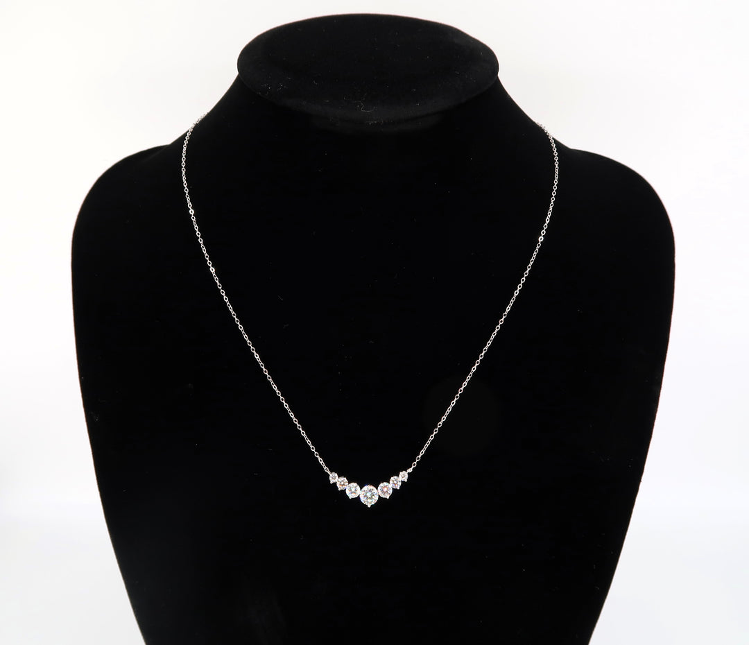 Women's Diamond Mossanite Crystal Necklace FEVANI