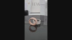 Load and play video in Gallery viewer, Fevani Rose and white toned Promise Ring for women
