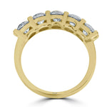 Load image into Gallery viewer, 14k Yellow Gold Diamond Five Stone Antonella Wedding Ring FEVANI
