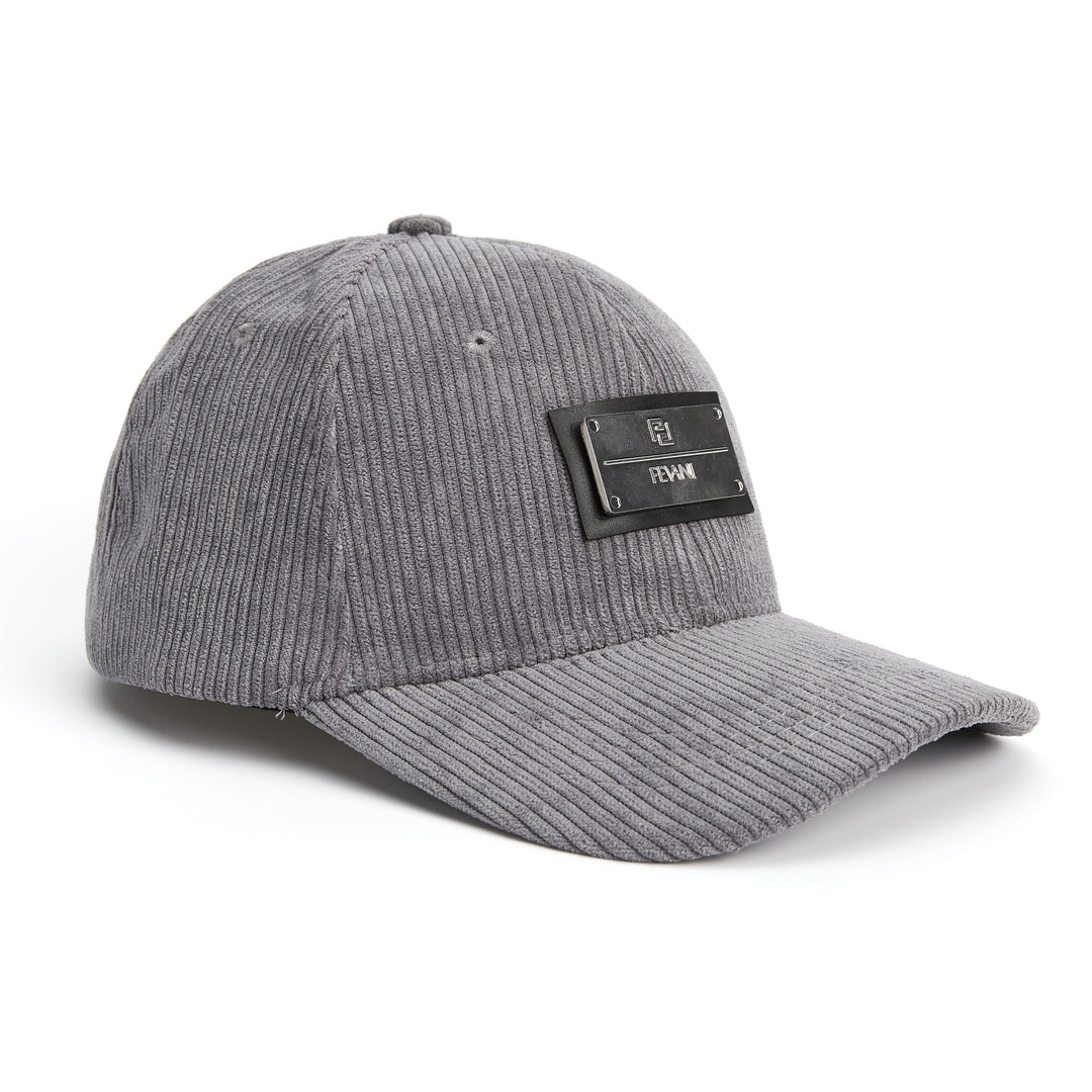 Fevani Baseball Grey Cap with Metal Badge FEVANI