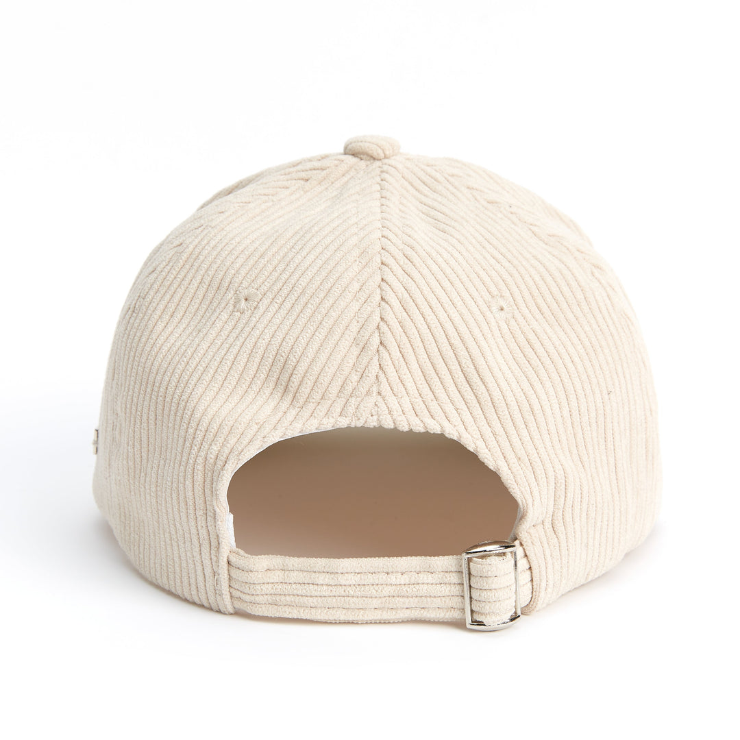 Fevani Baseball Beige Cap with Metal Badge FEVANI