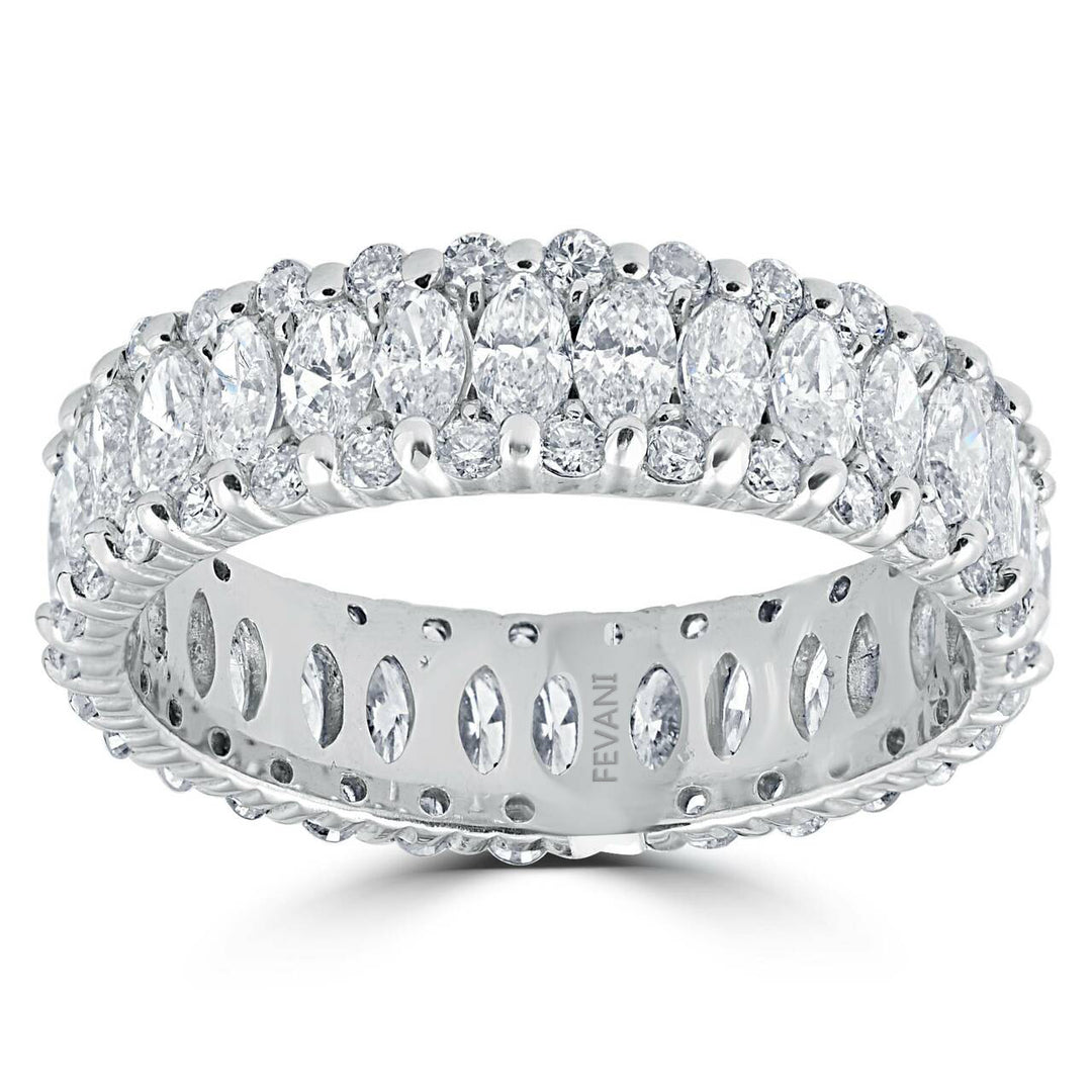14K White Gold Marquise Diamond Chloee Ring FEVANI