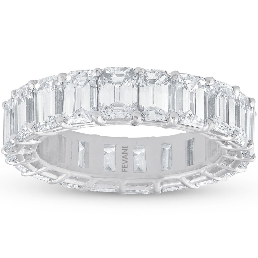 Platinum Emerald Cut Diamond Corynne Ring FEVANI
