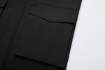 Load image into Gallery viewer, Men&#39;s Grandeur Down Parka Jacket in Black (Black Fox Hood Trim) FEVANI
